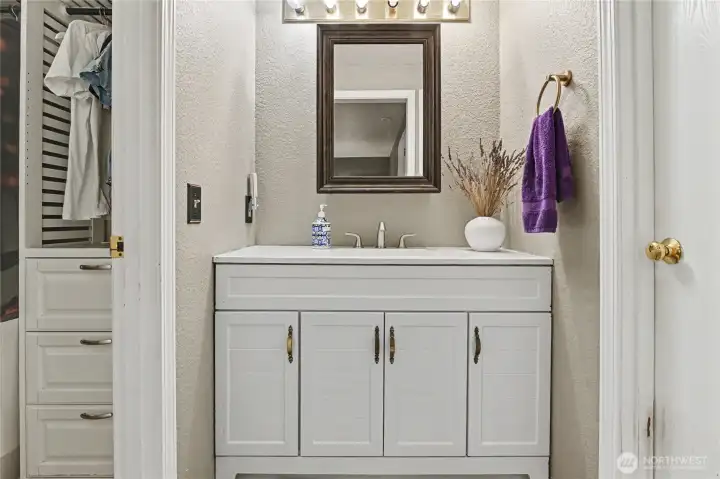 Primary bath vanity.