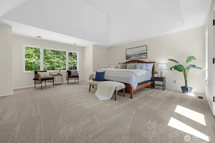 Large Primary Suite with private deck. Large Primary Suite with private deck.