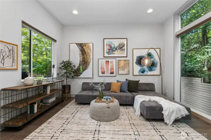 Family room/den off of kitchen
