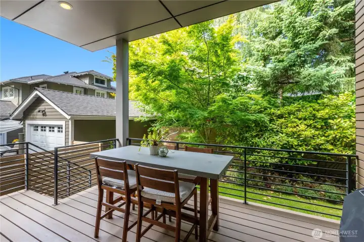 Deck off of the kitchen