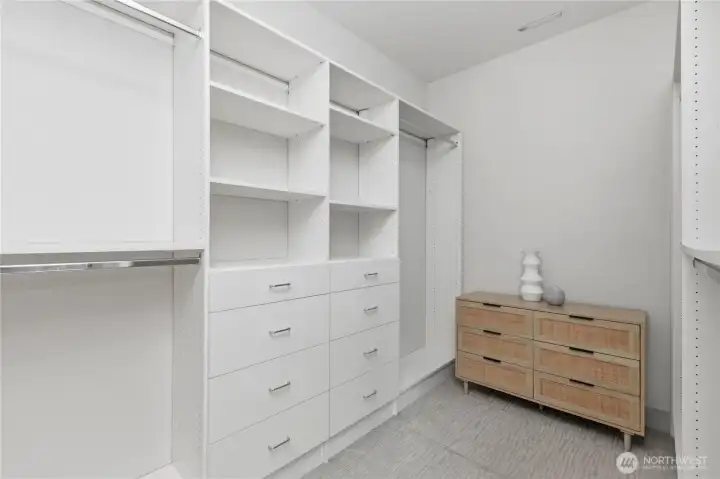 Primary closet