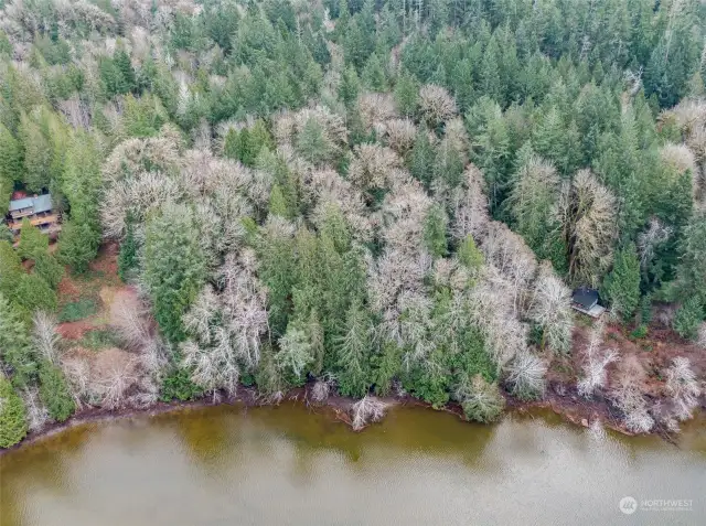 Secluded waterfront home site on Dutcher's Cove.