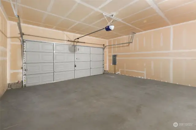 Spacious 2 car garage