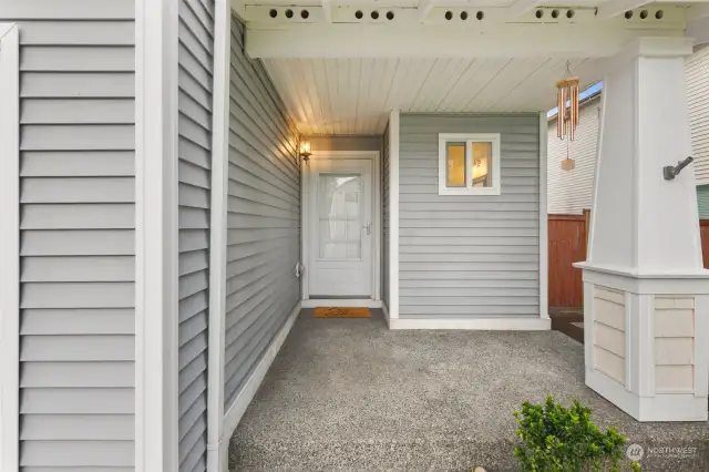 Covered front patio