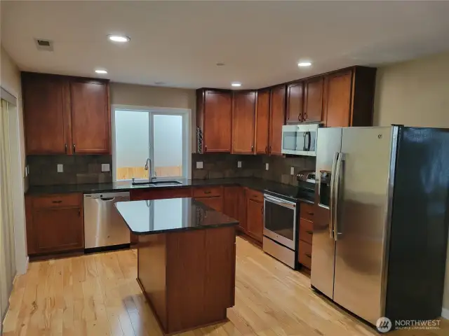 Kitchen with island