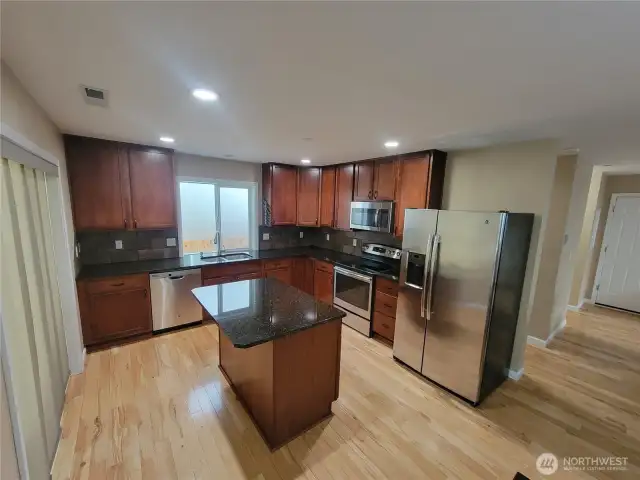 Kitchen with island