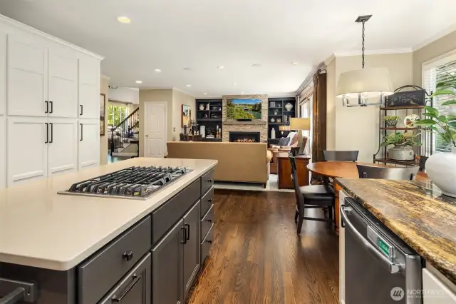 Home has an open concept and is ideal for entertaining guests and loved ones.