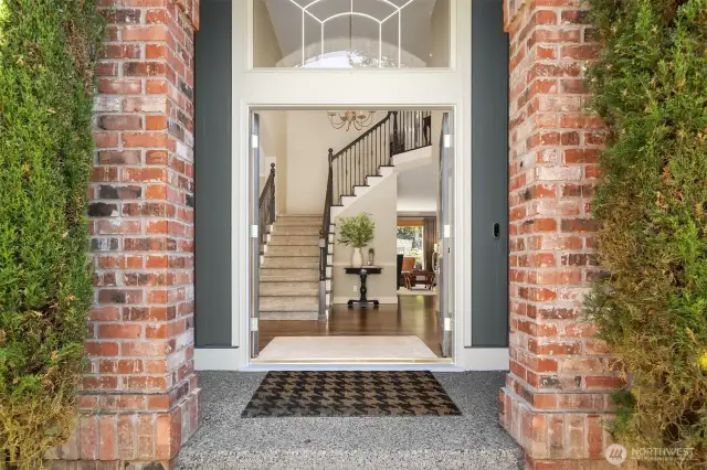 Grand 30 foot entry showcases the designer touches and welcomes you and your guests into the home.