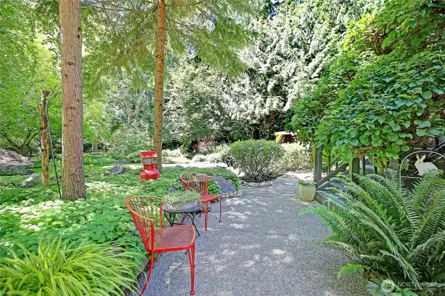 Beautiful walkway leading to front of home.