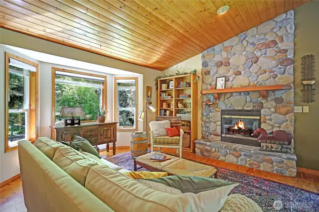 Main Living/Great room with cozy fireplace.