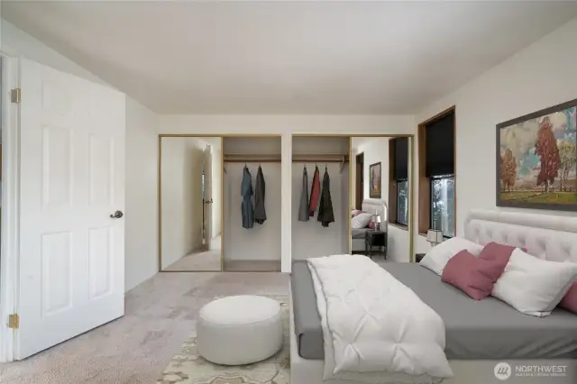 Virtually Staged primary bedroom