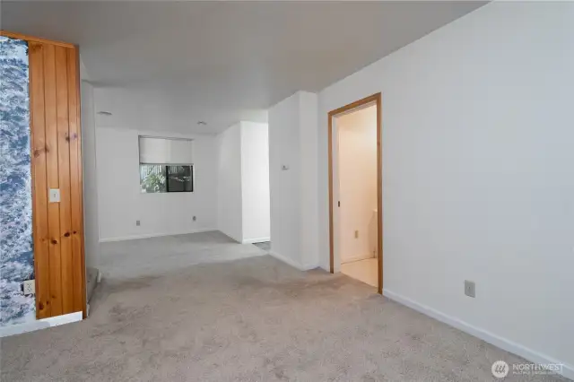 Lower level flex space