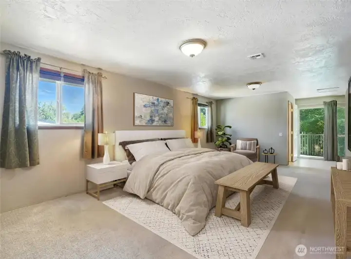 Primary Ensuite Virtually Staged