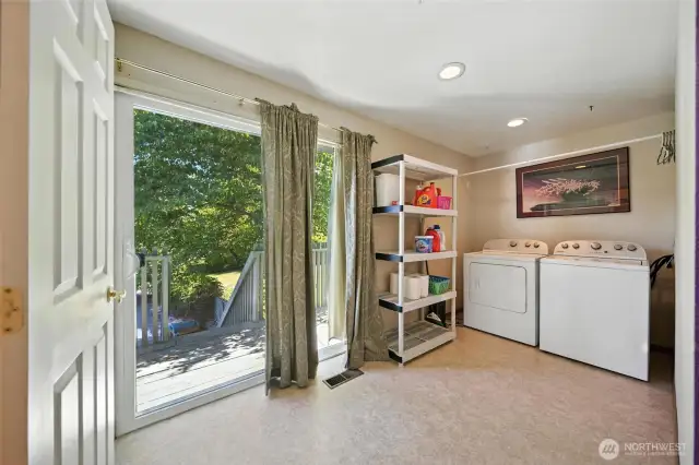 Utility Room off Primary. Balcony and Staircase to Pool.