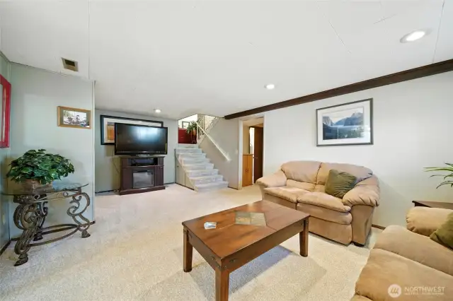 Downstairs Family Room.
