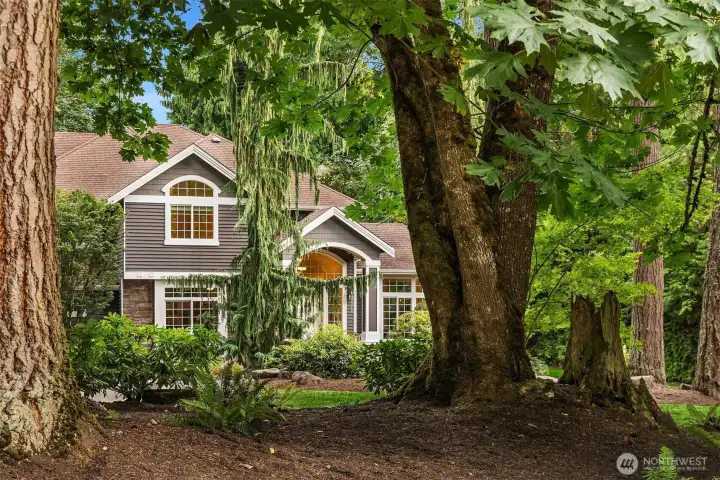 Home is set back from the road down a private drive for extra privacy. It's so peaceful, you can forget about your troubles when you are here.