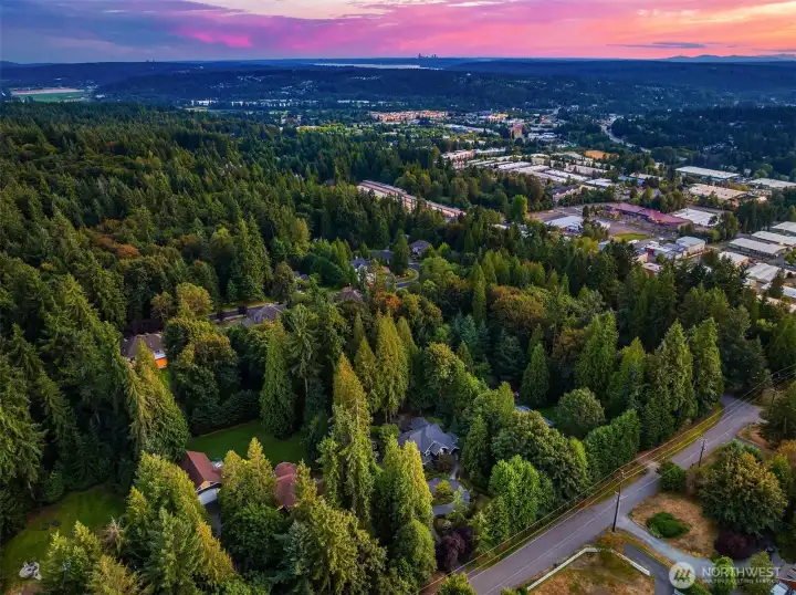 Just a few minute drive to 522, downtown Woodinville, Costco, and Woodinville Wine Country! No sitting in backed up traffic to come or go - this is a huge plus!