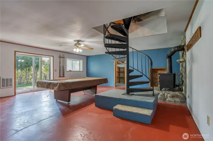 basement living room
