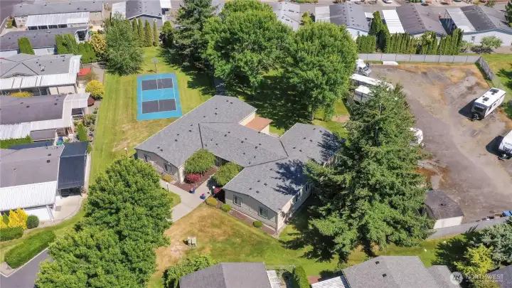 Drone View Of The Community