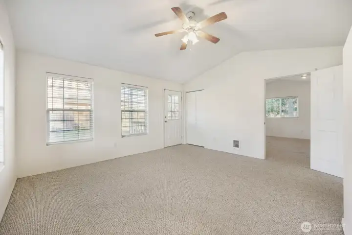 The room beyond could be a home theatre, hobby room, fitness room or whatever you desire.