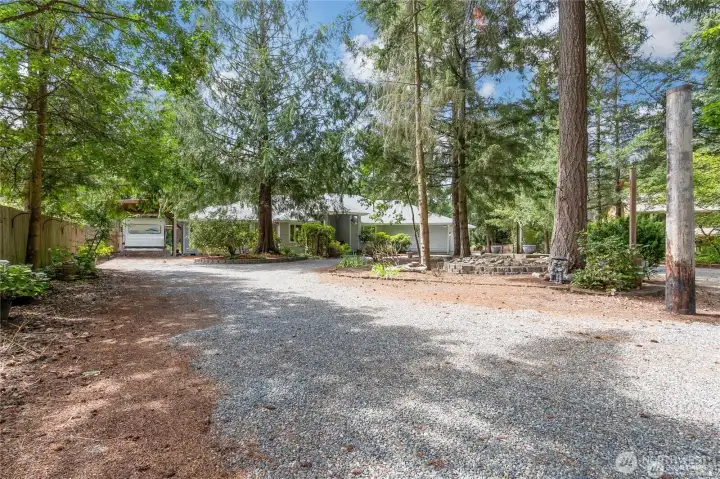 Driveway towards House