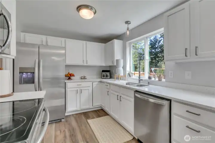 Kitchen, new paint, counter tops