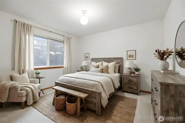 Upstairs Bedroom 1- Virtually Staged