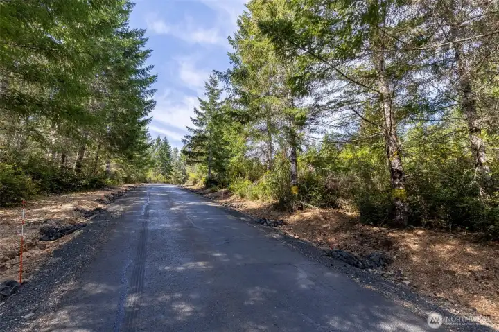 Paved Road to lots.