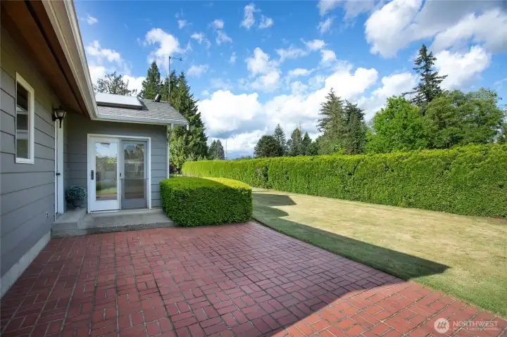 Love the original brick patio