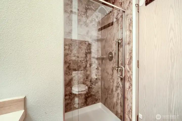 ....also has a shower in it! Perfect for main floor bedroom!!