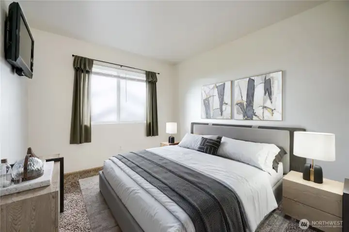 Bedroom 4, virtually staged