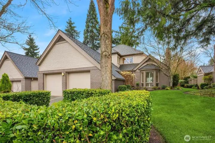 A generous two-car attached garage adds to the home’s functionality.