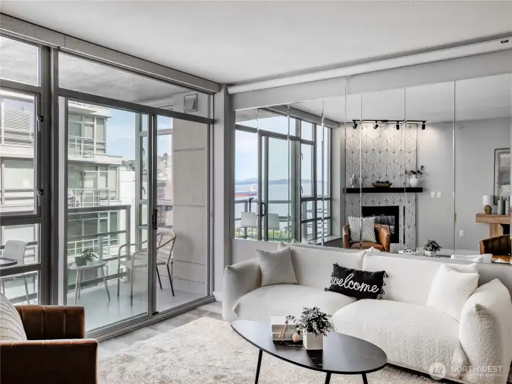 Step from sun-filled living room to private balcony and let the Sound steal the show.