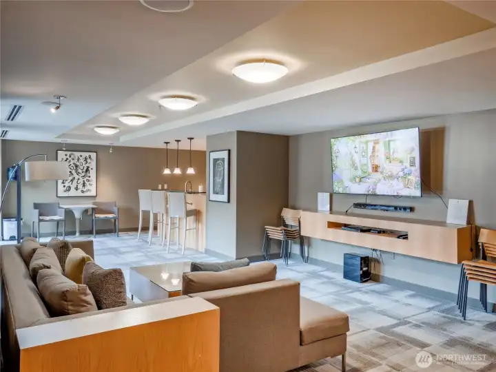 Host movie nights and gatherings in a private lounge that feels like an extension of home.