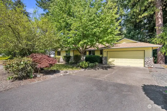 Sizeable driveway with extra parking