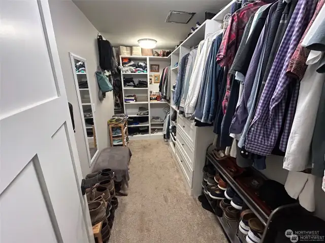 Very large walk-in closet