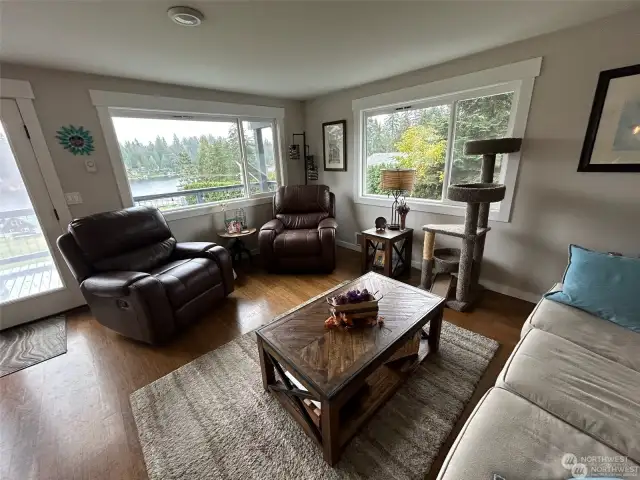 Living room with sweeping view!