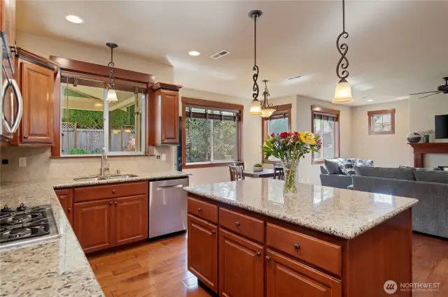 Open Kitchen to Gathering Room