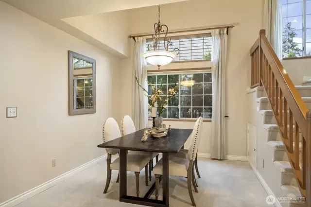 Lots of windows for natural light throughout