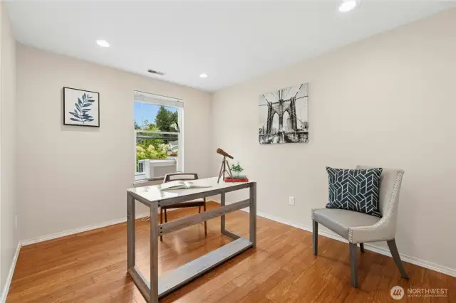 The second of three bedrooms. Another handy A/C unit.