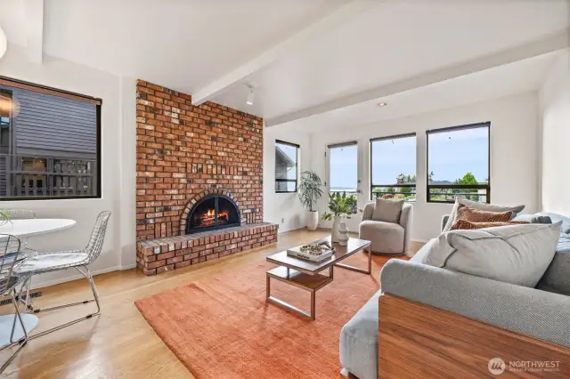 Family room with views