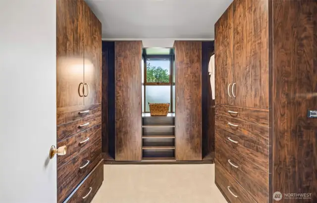 Primary walk-in closet
