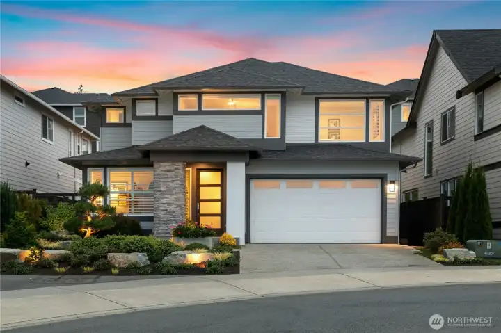 Professionally designed front yard.