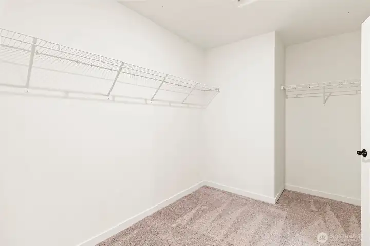 Primary walk in closet