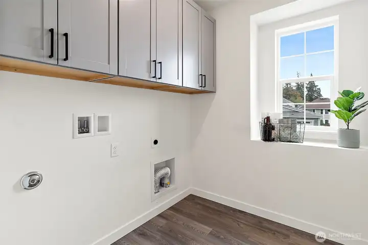 Upstairs laundry room