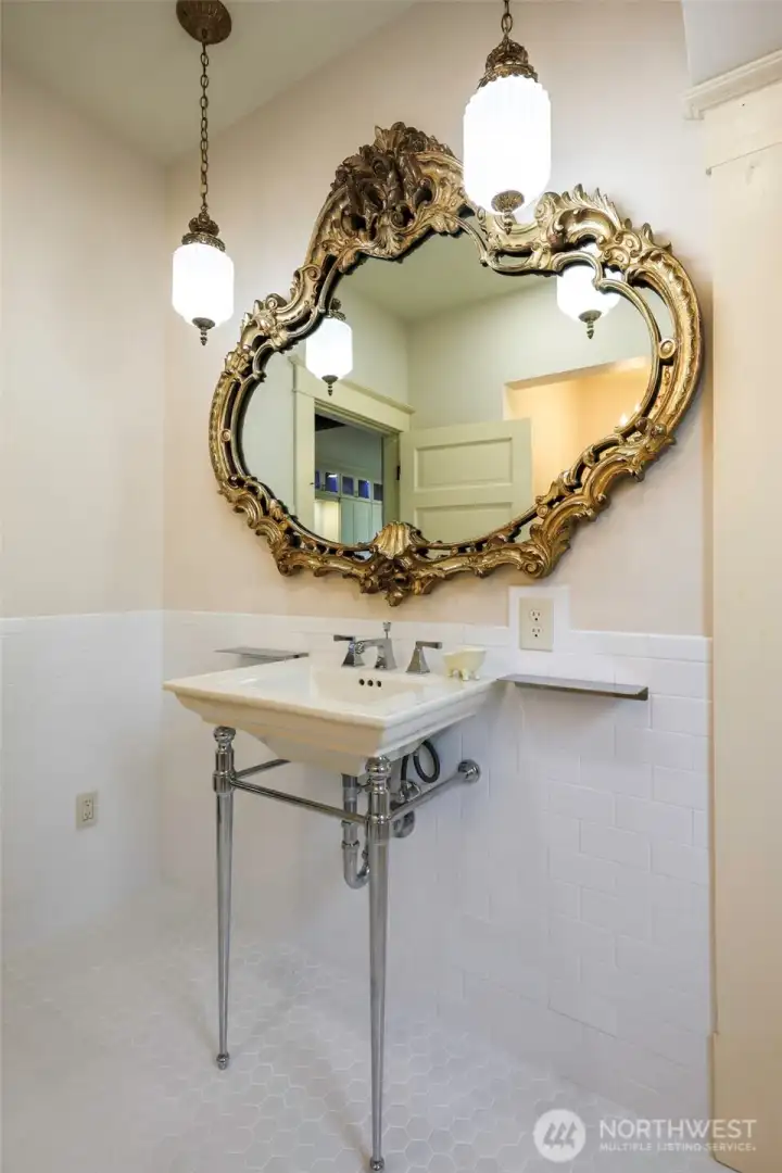 Kohler tub, sink and toilet in this downstairs bath