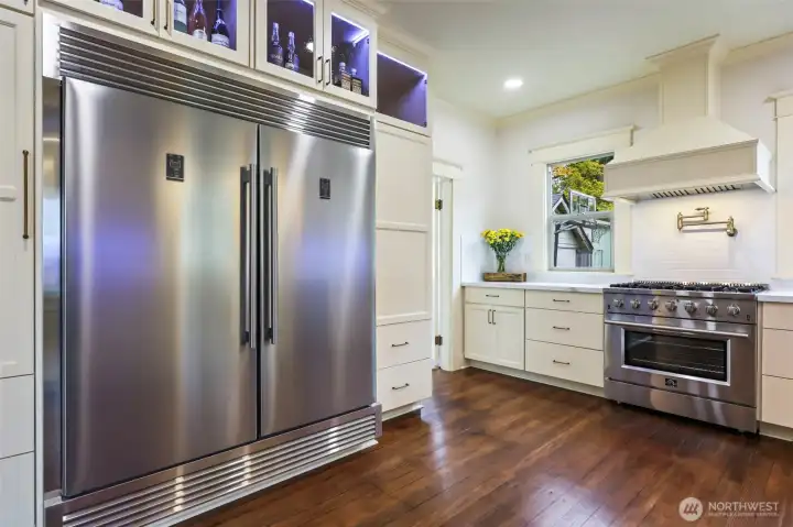 Fridge with convertible options ( decide how much fridge and how much freezer space you'd like)