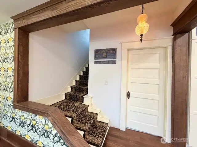 Heading upstairs