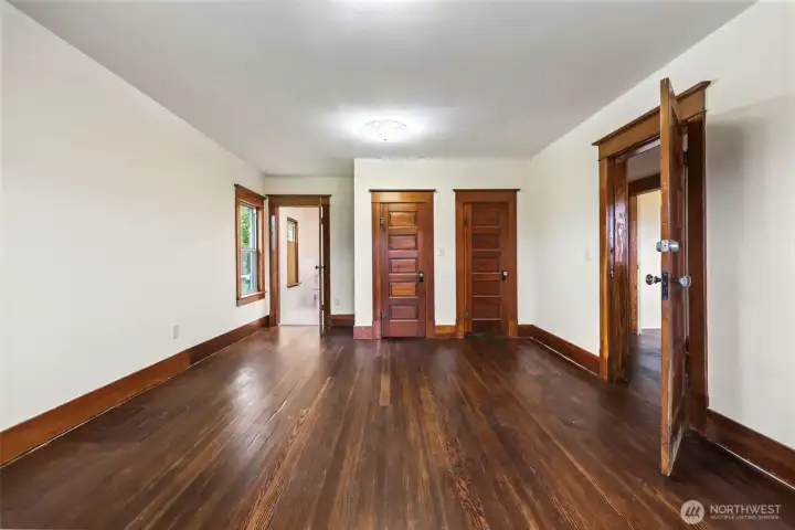 Bedroom with Ensuite 3/4 bath.  Plenty of room for Queen or King sized bed.