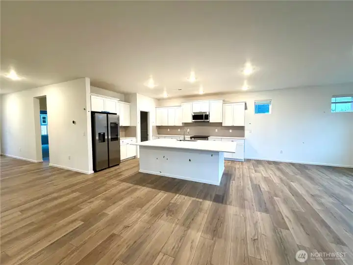 Pictures of actual kitchen and flooring installed